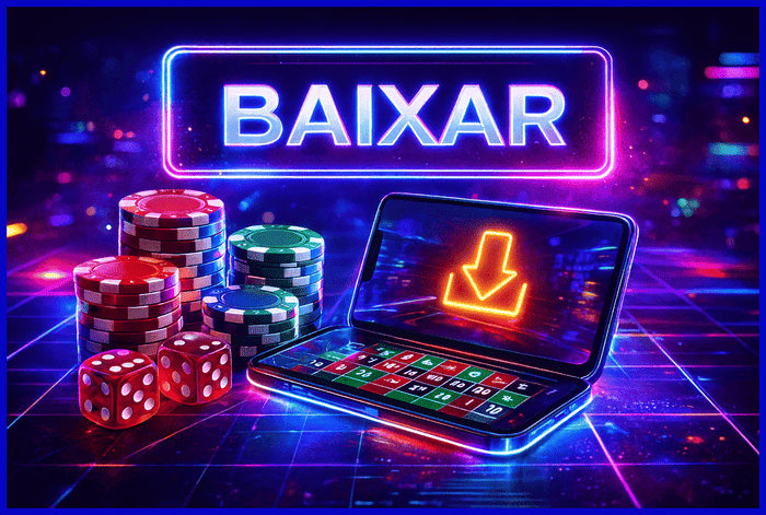 Banner destacando o app 1XBET disponível para baixar grátis